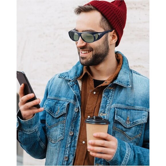 Fit Over Sunglasses Men Women Polarized Lens Driving Sport Oversize Eyeglasses main image 4